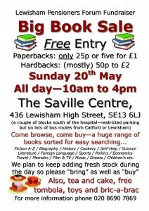 Lewisham Pensioners' Fundraiser Big Book Sale